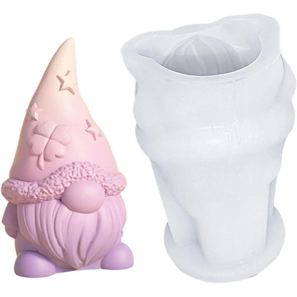 DIY Craft Chocolate Mold Heat-Resistant Candle Making Tool Portable Easter Dwarf Mold  Craft Art