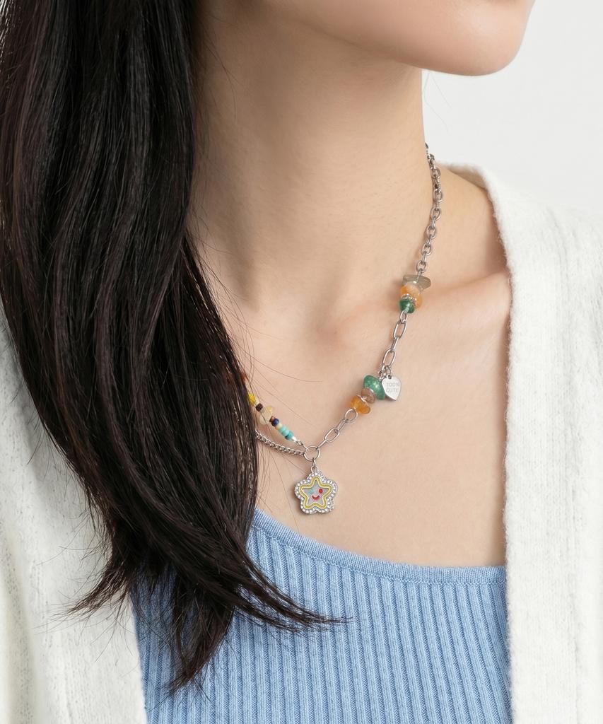 Julius1 Layered Bead Women'S Necklace Jsb-535
