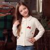 Teenie Weenie Girls' Embroidered Crewneck Cardigan