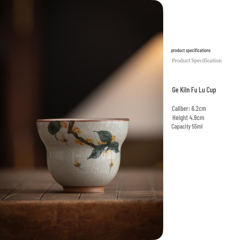Chinese Style Ceramic Gongfu Tea Cup - Master Cup Set with Gift Box