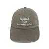 Net Social Club ISOLATED WASHED CAP (OLIVE)