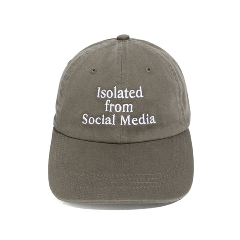 

Net Social Club ISOLATED WASHED CAP (OLIVE) FREE
