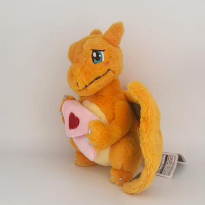 Valentine's Day Limited Edition Doll Lovely Super Soft Charizard Plush Holding a Love Letter In Hand Toy Pikachu Gengar Gift Kid
