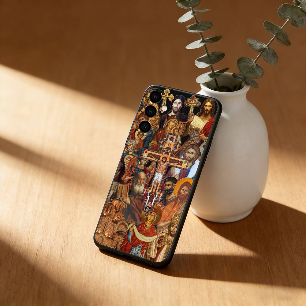 

Orthodox Cross Icon Church Phone Case For Samsung Galaxy A20,21s,22,31,32,52,53,72,73,80,91 Soft Black Shell Samsung a30 a20