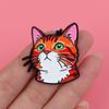Cute Cat Enamel Pins Cartoon Brooches Badge Animal Lapel Pins for Backpacks Clothes Decoration Kawaii Jewelry Gifts