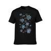 Embroidered Snowflakes blue on white TShirt t shirt men 100 cotton luxury brand man t shirts graphic TShirt