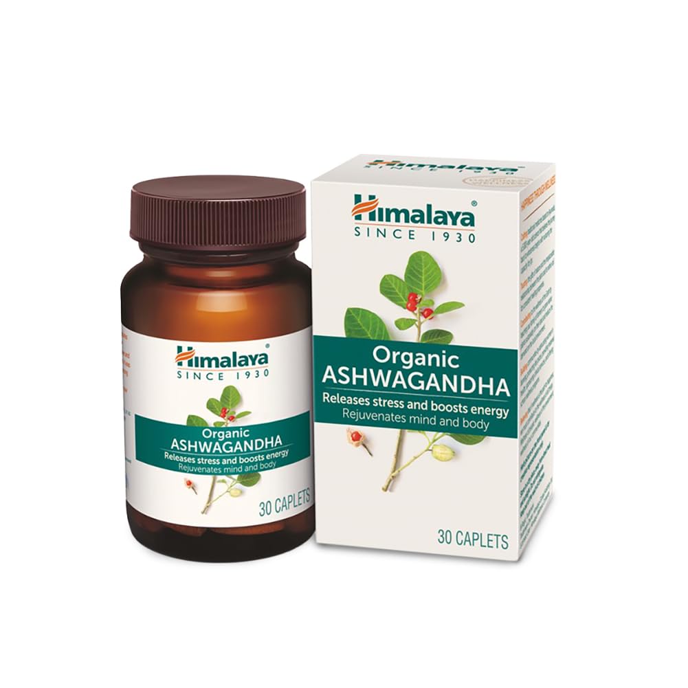 Himalaya Organic Ashwagandha 670Mg Tablet, 30 Tablets X Pack of 3