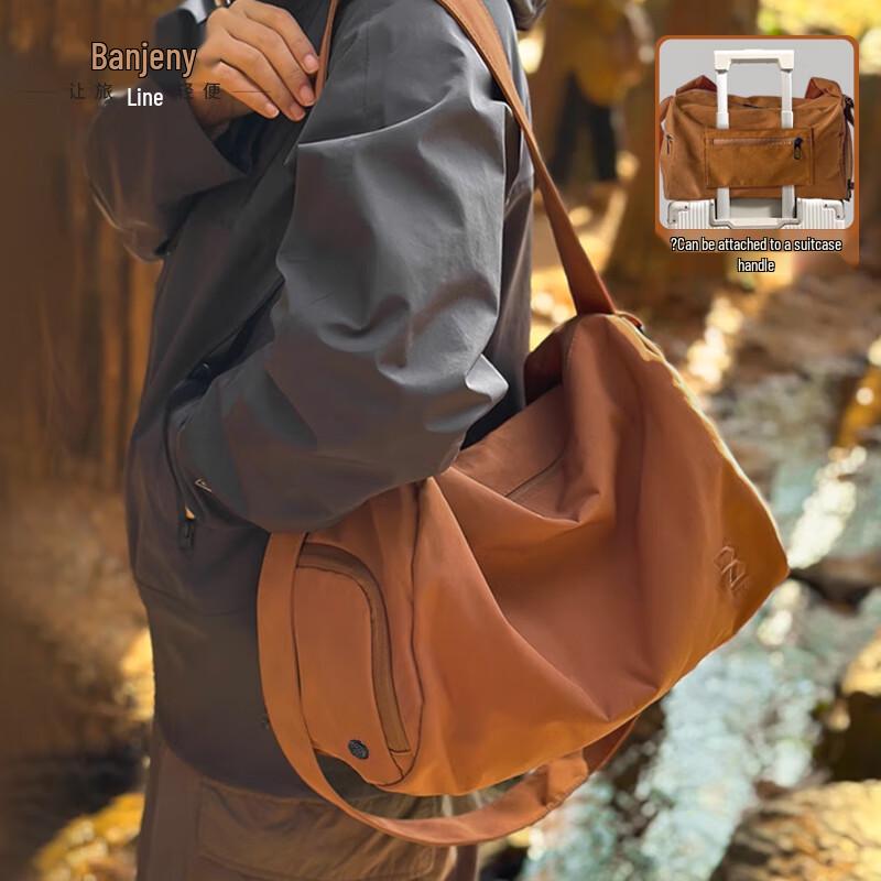 BenZheni Versatile Travel Duffel Bag with Trolley Sleeve