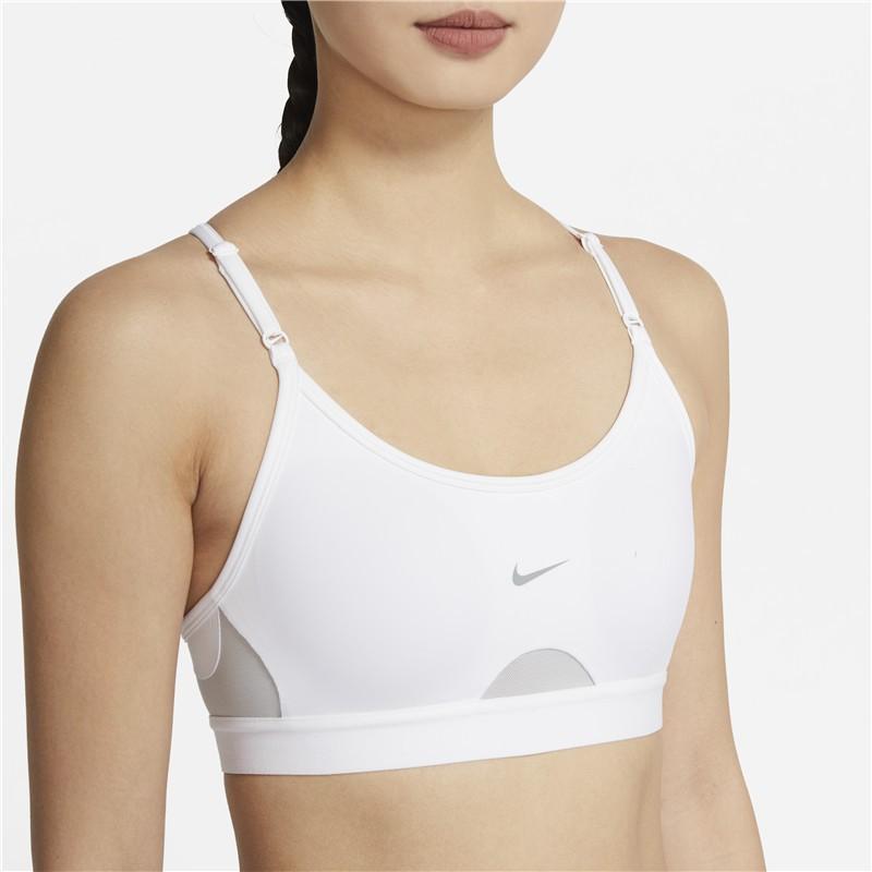 Nike Indy Light Support Sports Bra Tank Women Tops White CZ4463-100