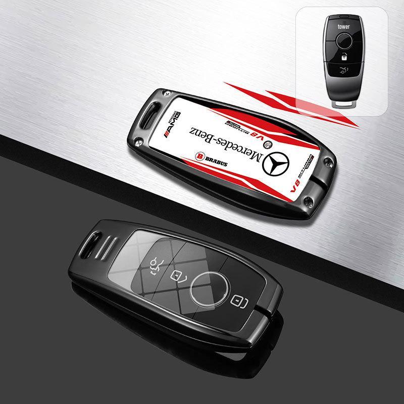 Compatible Mercedes Key Case for E300L, C260L, A200L, GLC, GLA200, GLE35