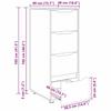 Storage Cabinet Reclaimed Wood Look 40 x 48 x 105 cm Engineered Wood