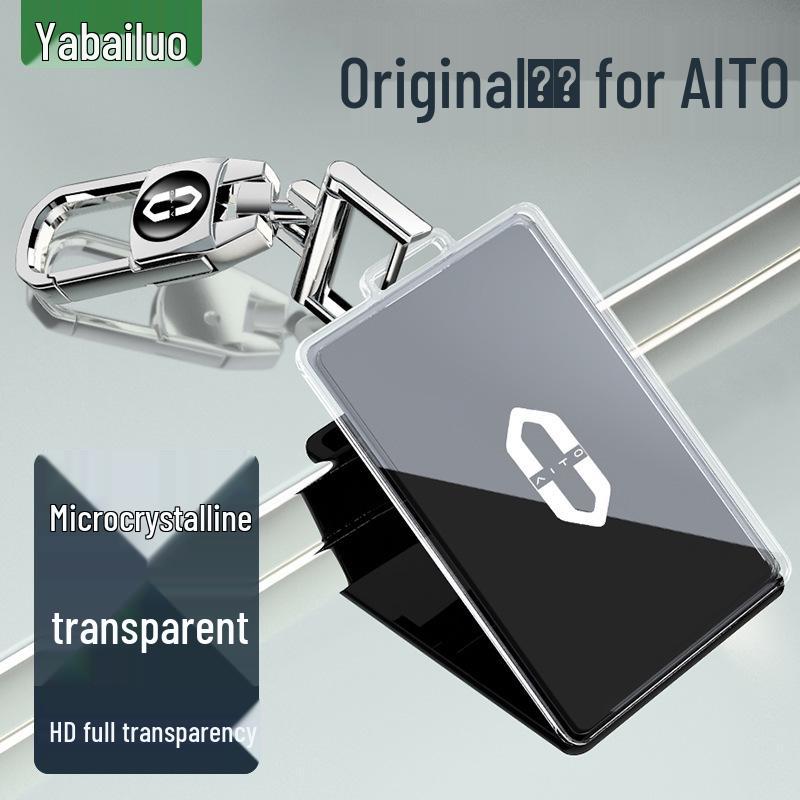 Transparent Protective Card Key Case for AITO Wenjie M5/M7/M5EV with Secure Buckle for All Genders