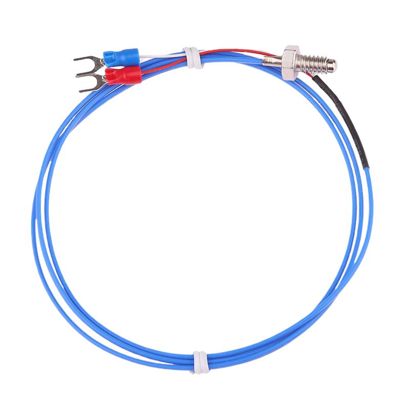 

Термопара K/Pt100 типа M3 M4 с медным винтом, с высокоточным водонепроницаемым кабелем из ПТФЭ длиной 0,5/1/2 м, датчик температуры для 3D-принтера 1M