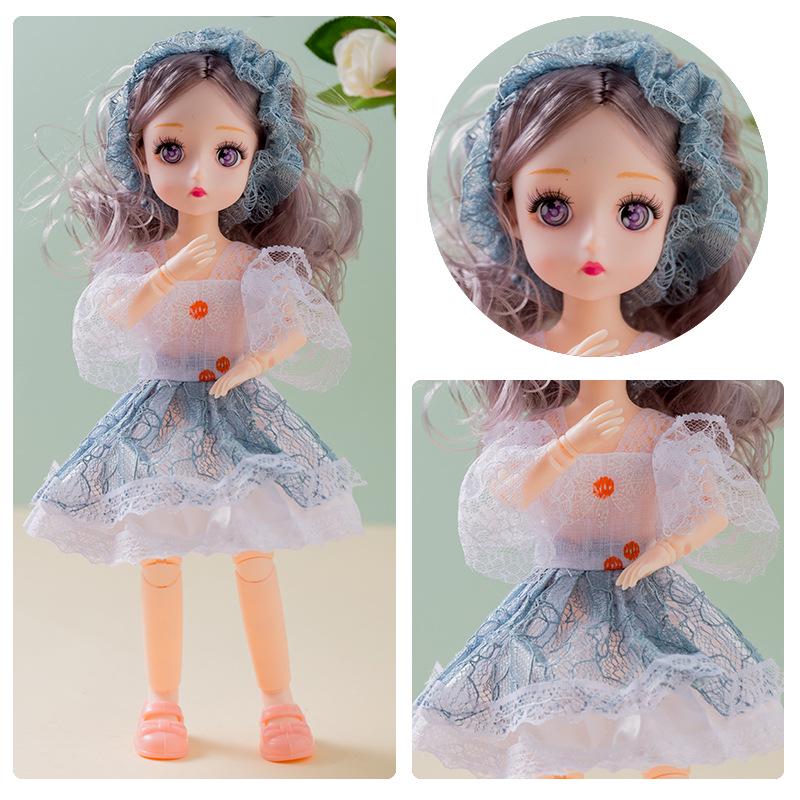 30cm Yitian Barbie Doll Set: BJD Doll with Music, Wedding Dress, and Outfit Changes