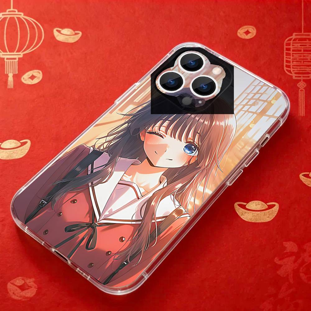 ANIME Kaoruko W-Waguri  Clear Phone case suitable for iPhone 11 12 13 14 15 16 17 Pro Max Plus X XS XR SE E Mini Protective Case