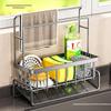 Multifunctional Sink Rack for Dishcloths, Sponges, and Draining