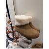 Niche Design Sense Fleece Warm Versatile Snow Boots Women's Season French Comfortable Short Boots
