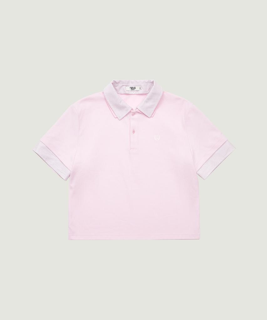 GROVE Poem Pique T-Shirt (Pink)