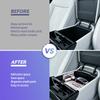 Armrest Storage Box for 2025 Hyundai Tucson Center Console Organizer Tray Secondary Car Storage Interior Car Box ABS Accessories