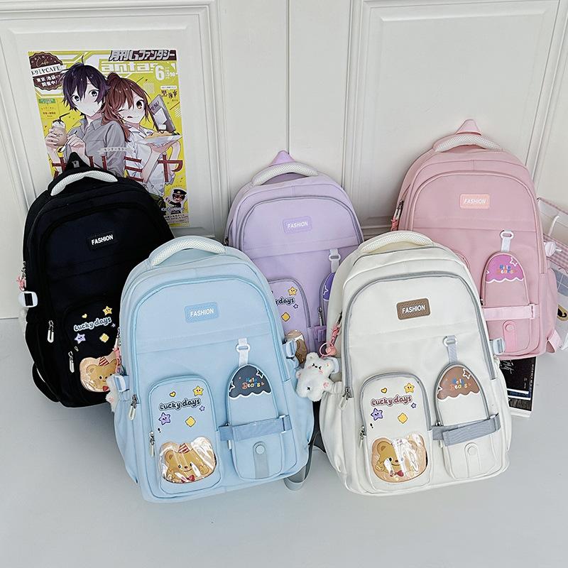 New Simple Women's Schoolbag, Casual, Light and Fashionable, High School Students' Senior Sense, Cute and High-value Men's and Women's Backpacks