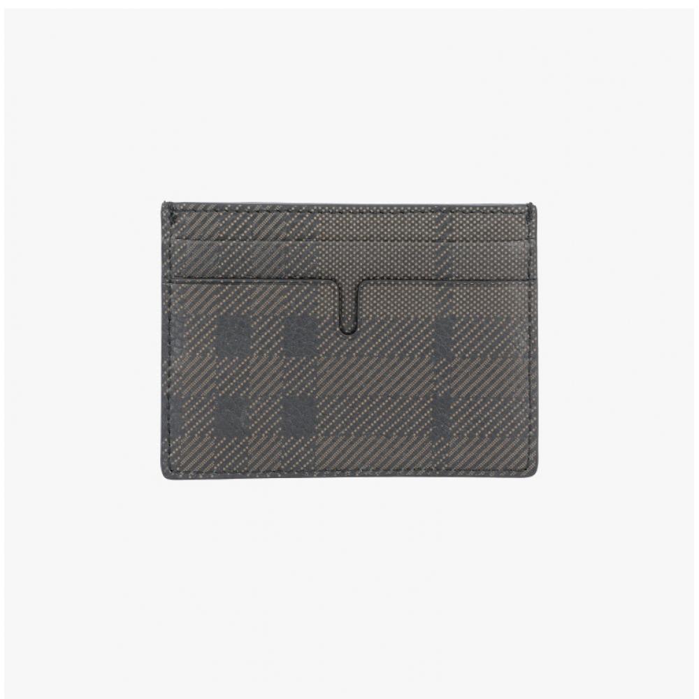 Burberry 8102931 B9744 Check B Shield Card Holder