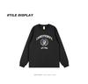 New Streetwear Retro Logo Print Ribbed Cuff Long Sleeve T-Shirt for Men & Women