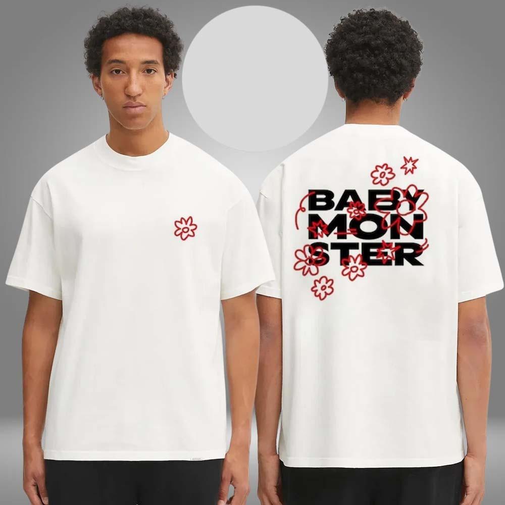 Baby Monster Merch Love Monsters Japan Md Tour 2026 Two Sided Unisex T-Shirt L