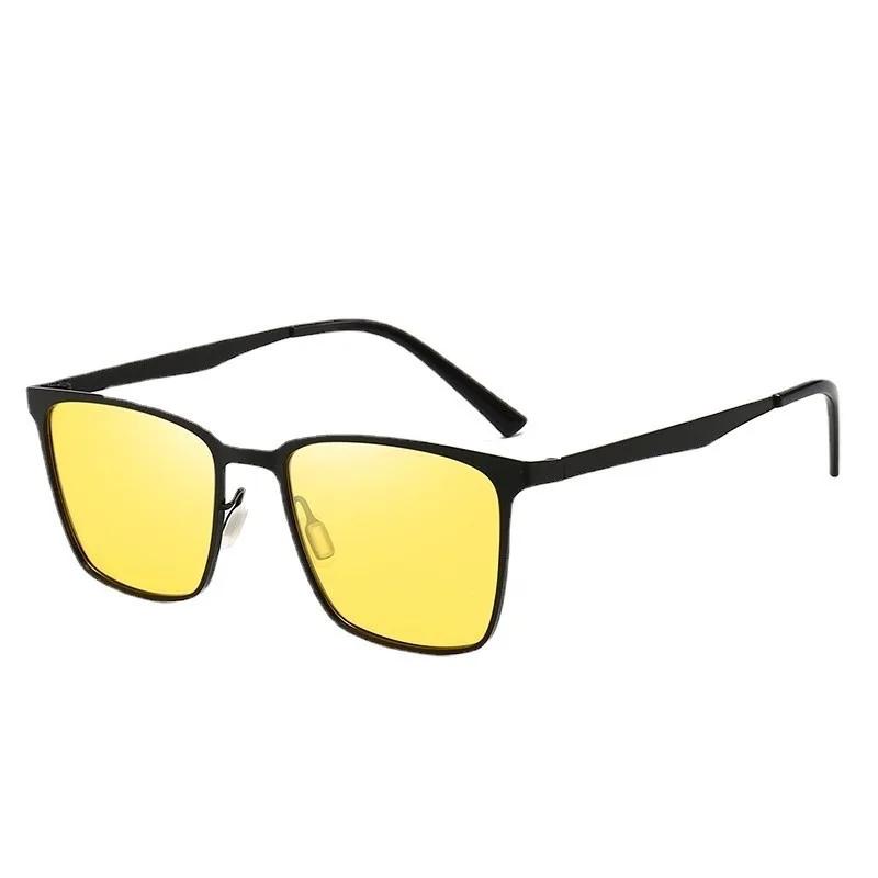 Klassisk Design Solglasögon Herr Dam Körning Fyrkantig Ram Mode Solglasögon Manlig Goggles Eil Homme