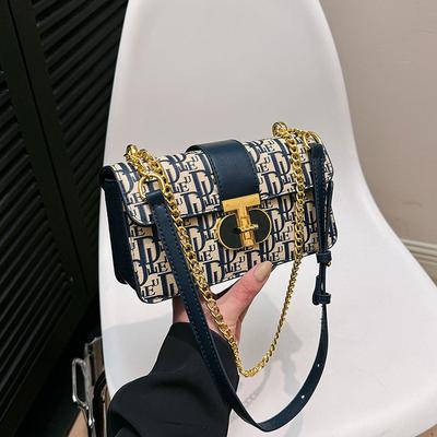 Geantă crossbody elegantă cu lanț pe un umăr pentru doamne, Geantă high-end pentru femei, Casual