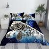Animals Tiger Lion Leopard Bed Sheet Set 3D Printed Polyester Cartoon Bed Flat Sheet With Pillowcase Bed Linen
