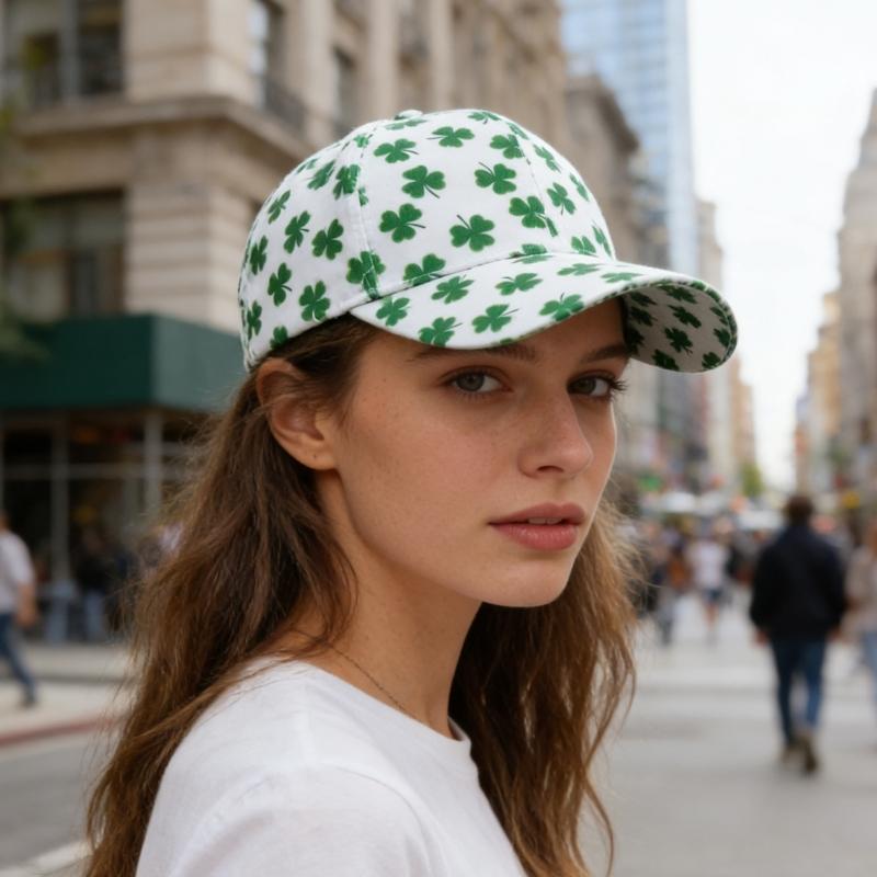 Breathable Comfortable Hat Adult Party Hat for Saint Patricks Day Event High Quality Digital Art Soft Fabric