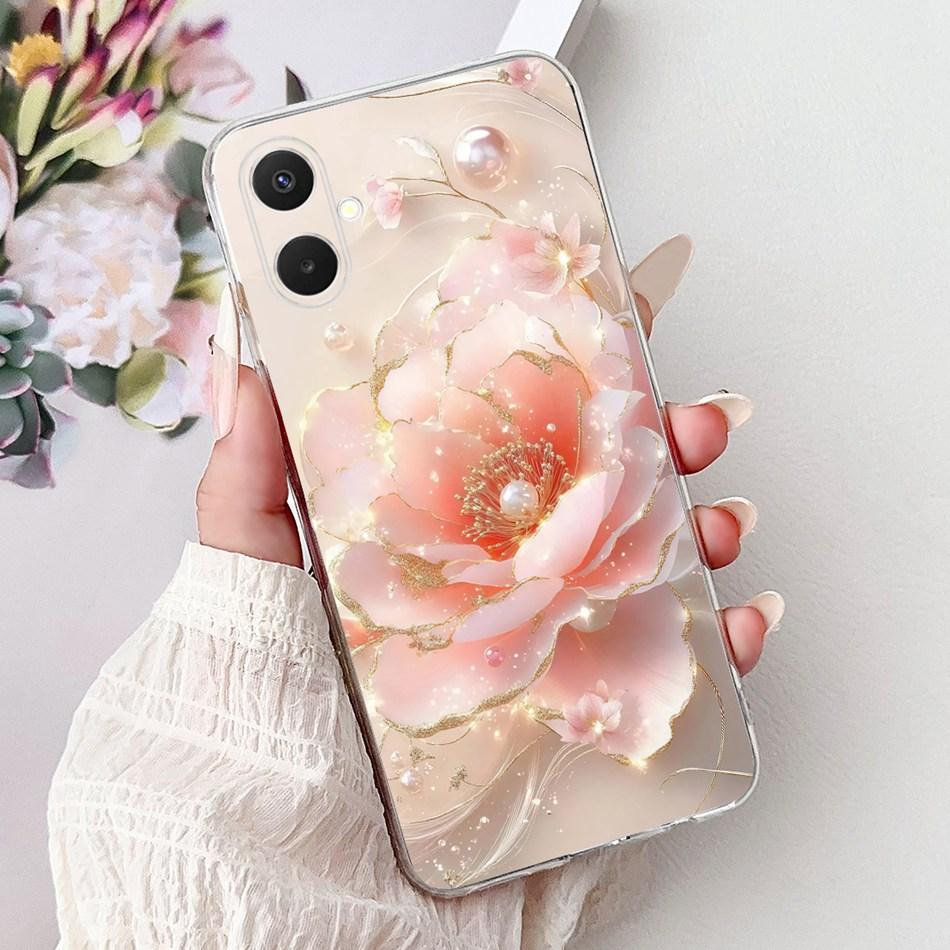 For Samsung Galaxy A07 2025 Elegant Floral Butterfly Phone Case For Samsung A07 SM-A075F Soft Silicone TPU Cases