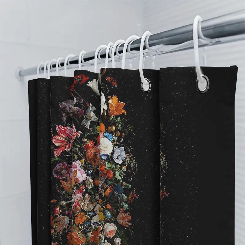 Space Astronaut Shower Curtain Galaxy Universe Cosmos Celestial Pattern Decor Bathroom Fabric Backdrop Wall Hanging