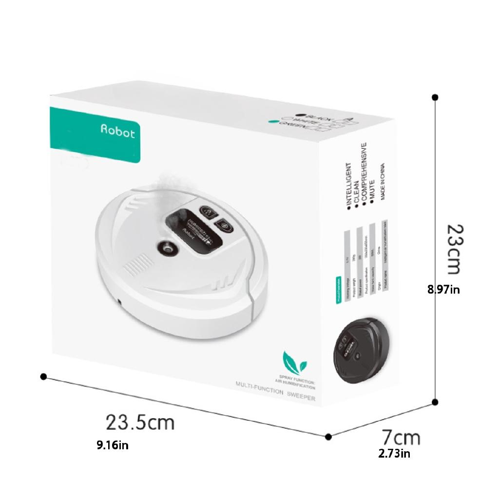 Multifunctional Fully Automatic Smart Robot Vacuum Cleaner USB Charging Sweeping Robot Dry and Wet Mop UV Disinfection Cleaner 3.6V
