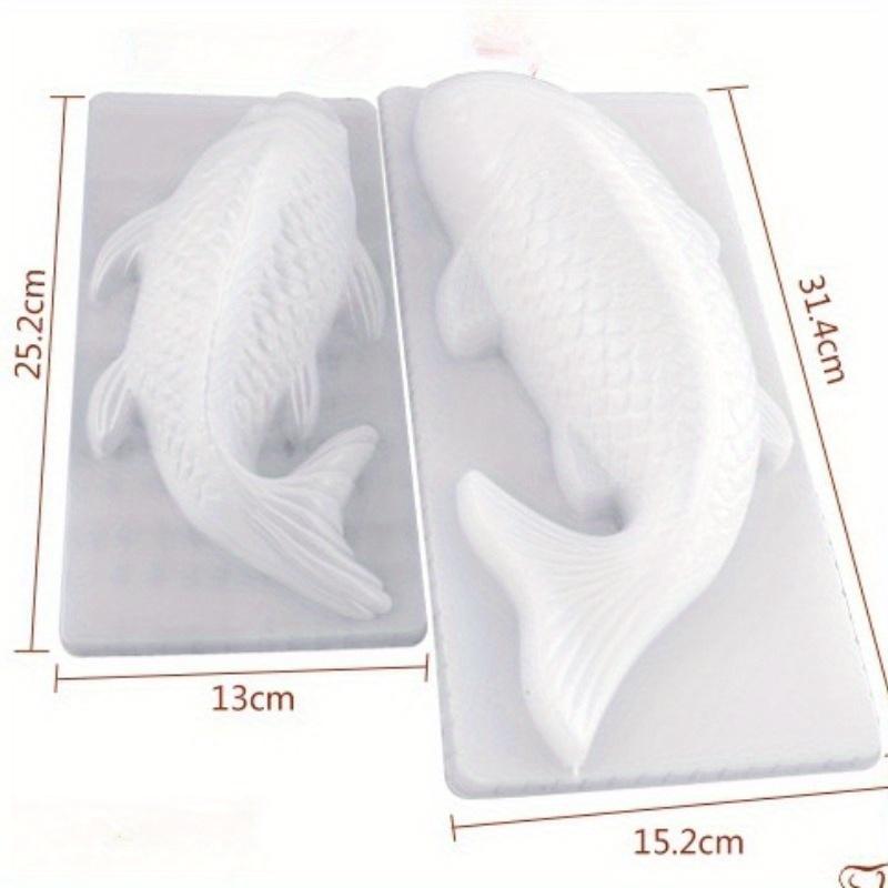 NEW Plastic Cake Chocolate Mould Jelly Handmade 3D Koi Fish Sugar Craft Mold DIY