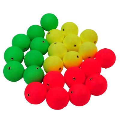 Miagolale Foam Shimori and 3 for Sabiki Bait and Float Fishing with Bigfin Reef Squid Diameter X 24 Floats, Balls, Through-the-Cut Balls, Colors,