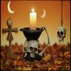 ThreeGhost Head Top Candlestick, Entrance Desk, Storage Tray, Halloween-Themed Decorative Background Props