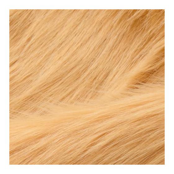 ATAK Faux Fur Plush Fabric 50cm X 20cm [Fluffy Fluffy] Fur Fabric Long Hair 5cm (White)
