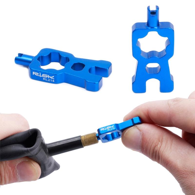 Multifunctional 4 IN 1 Bicycle for Valve Wrench Schrader/Presta for Valve Core Disassembly Installation Tools for MTB Ro