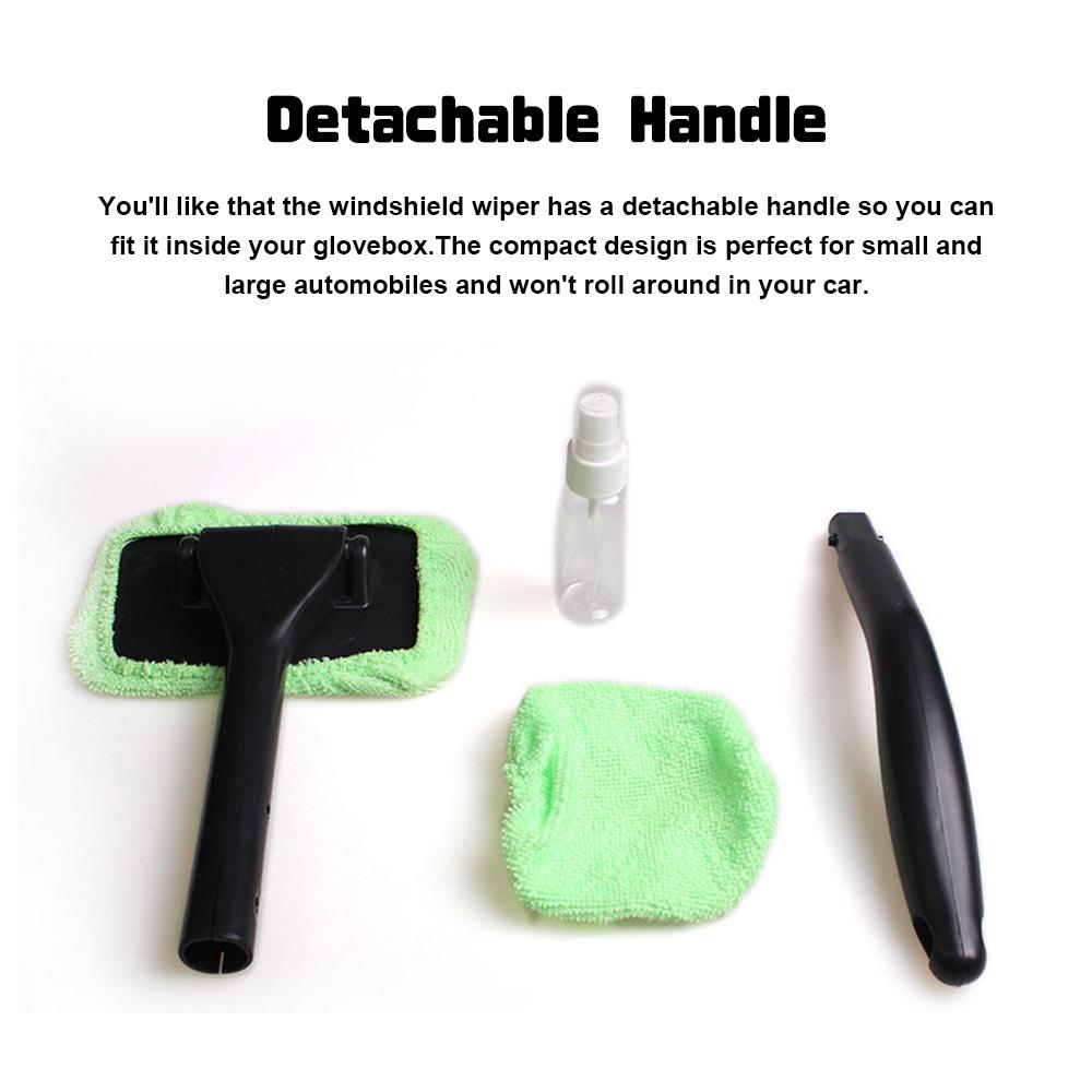 Perie de curățare a parbrizului auto cu mâner detașabil, kit de curățare a ștergătoarelor de sticlă pentru