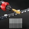 10pc Multi-Purpose Diamond Sharpener Set, Titanium-Coated for ChainSaw, Glass, Metal, Wood, Rotary Tool Bits.