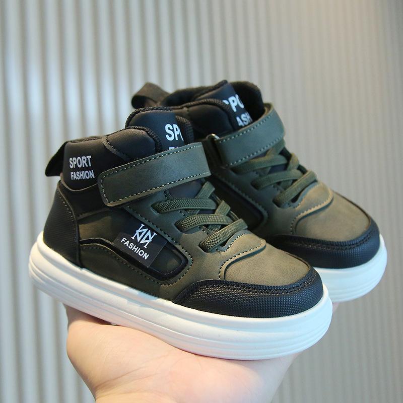 New Spring and Autumn Children's Sports Shoes, Boys' Casual Shoes, High-top Girls' Sneakers, Lightweight Soft-soled Baby Shoes