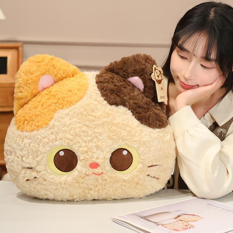 40cm Cute Cat Plush Pillow Stuffed Soft Kawaii Calico Black CatThrow Pillow Cushion Sofa Home Decoration Toy Plush Cat Gift
