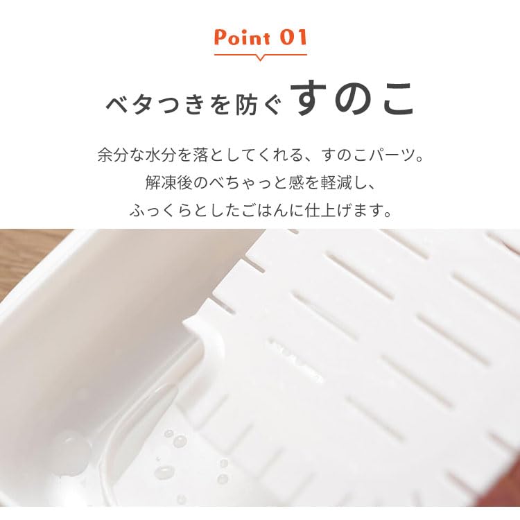 Marna Frozen Rice Containers, Extremely Microwave and Dishwasher Safe, Set of 2 (K748)