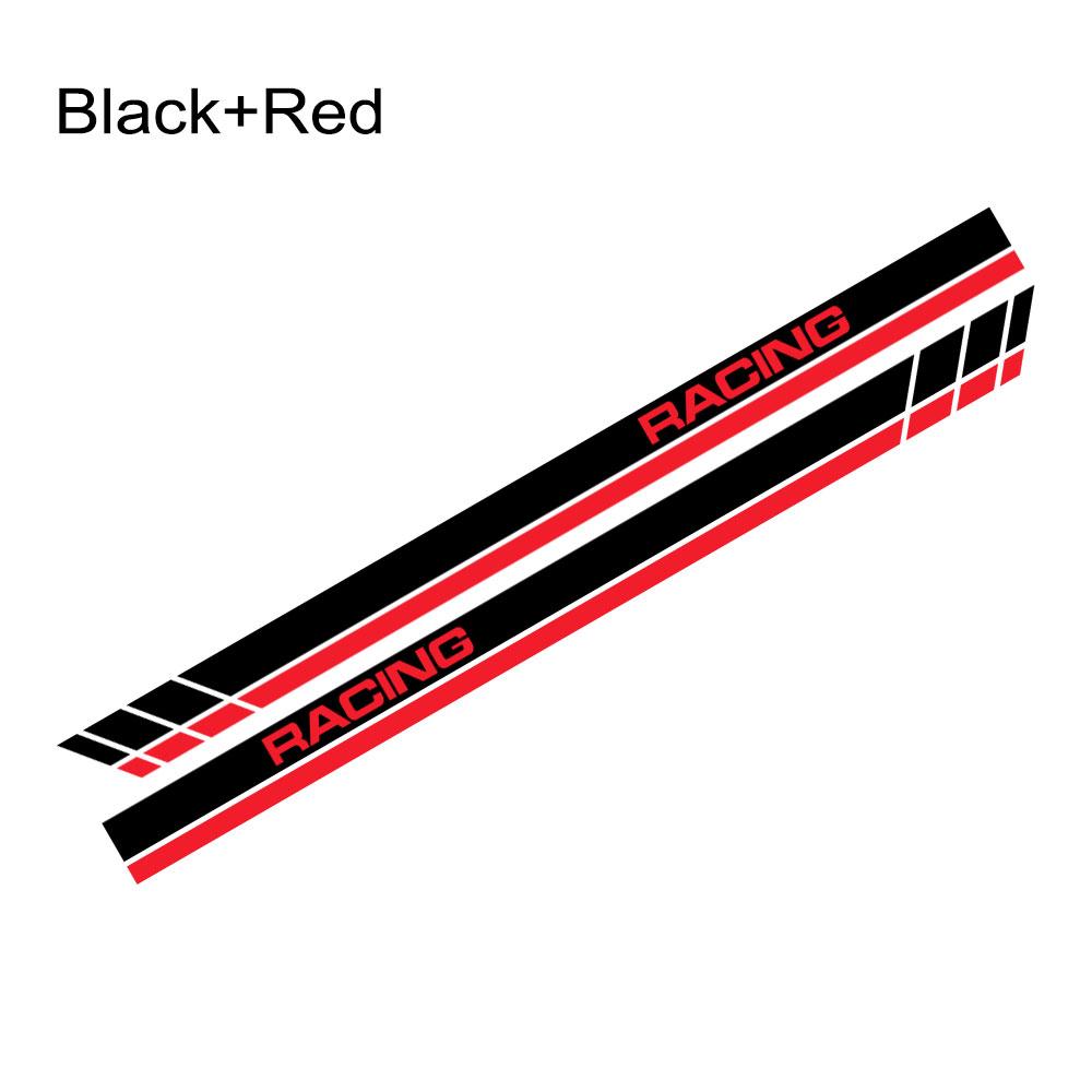 2PCS Car Door Racing Stripe Sticker Vinyl Decor Auto Waterproof Exterior Tuning Accessories For Tesla Model 3 Y S X 2016-2024