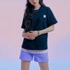 MLB New York Yankees Logo Print American Vintage Loose Casual Crew Neck Short Sleeve T-Shirt Unisex T-Shirt Black 31TS32131-50L