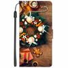 Christmas Flip Case For Motorola Moto G15 / G05 / E15 / G15 Power 4G Wallet Leather Cover With Lanyard Cartoon Wallet Phone Case