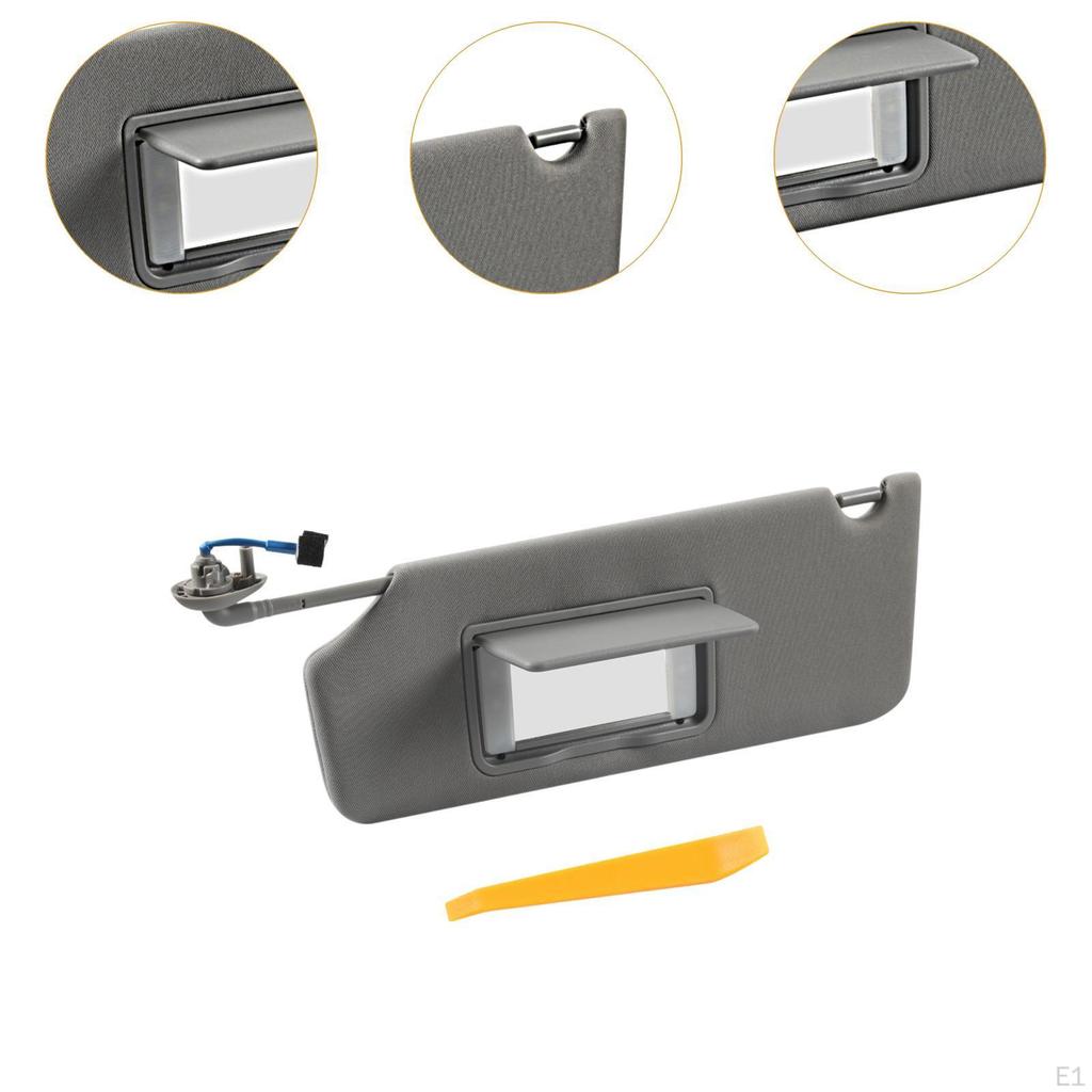 Left Driver Side Sun Visor with Vanity Light Automotive Interior Accessories 83280-tla-a12zb Vehicle