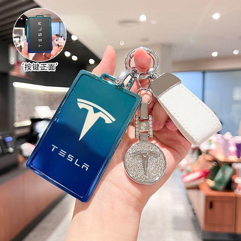 CREKH1 TPU Car Smart Remote Key Case Cover Protector Holder Shell Bag For Tesla Model 3 Model S Model X Model Y Keychain Accessories