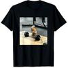 Fun Hamster Weightlifting Training Printed Tshirt for Womens Casual Y2k Shortsleeved Tshirt Unisex Casual Summer Streetwear